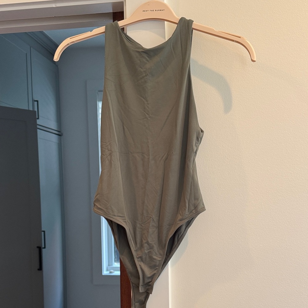 Zara olive green bodysuit